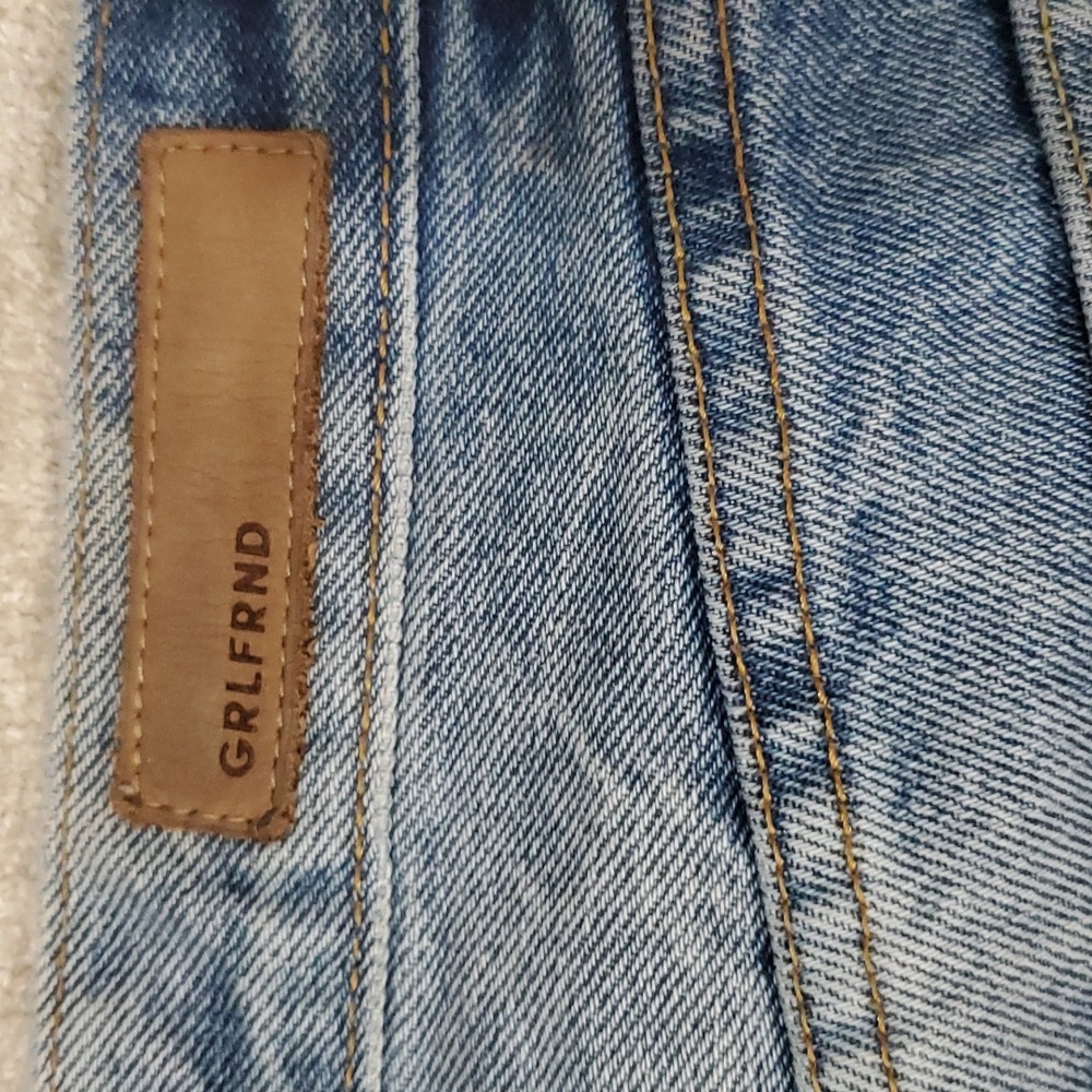 Grlfrnd helena light wash crop jeans  women size 26 - Picture 8 of 15